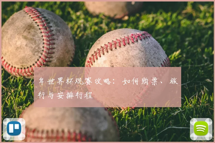 年世界杯观赛攻略：如何购票、旅行与安排行程